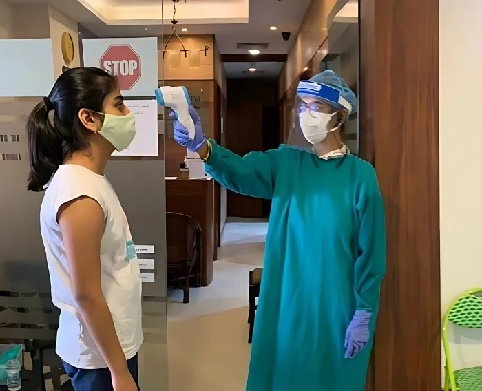 COVID-19 Safety Check: Temperature Screening at Entry Point